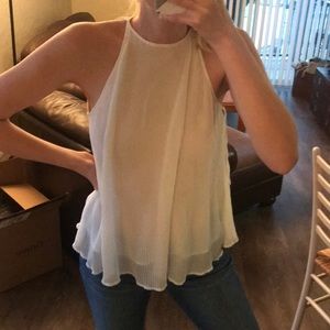 Mango chiffon tank top